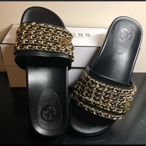 Guess Chains Slide Sandals